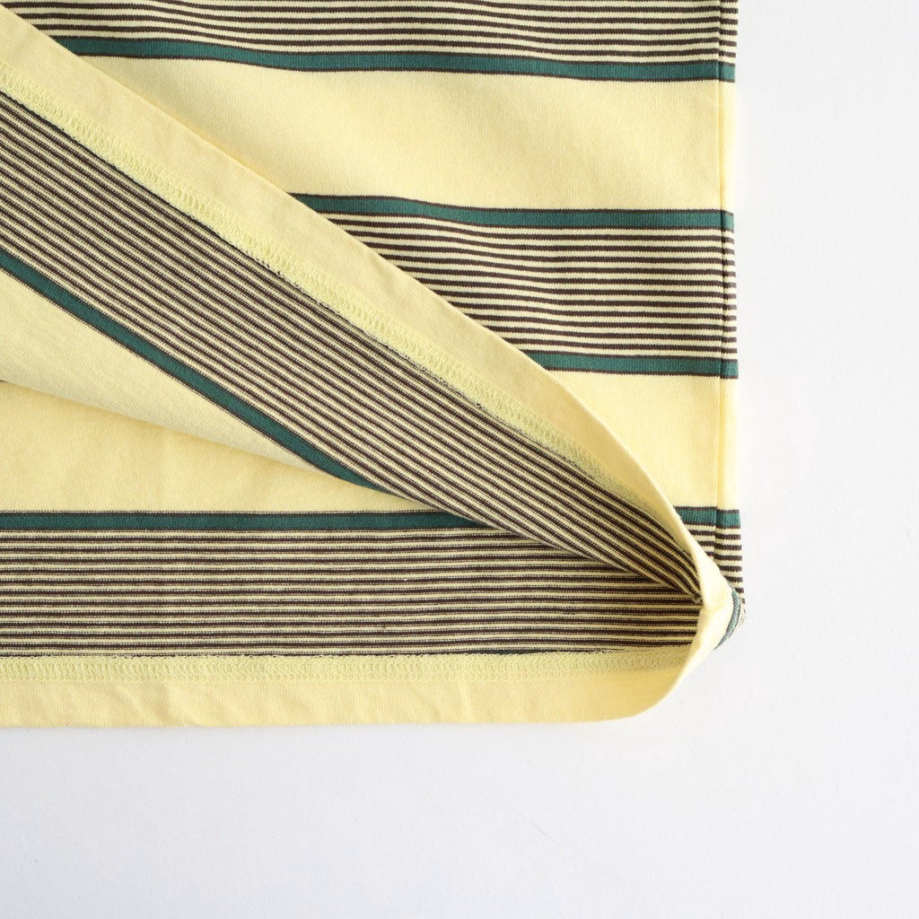 BORDER LS TOP #P.YELLOW x VIRIDIAN [PMAV-CL06]