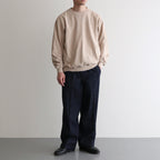 DOUBLE-PLEATED SMARTY TROUSER #INDIGO DENIM [251OJ-PT02]