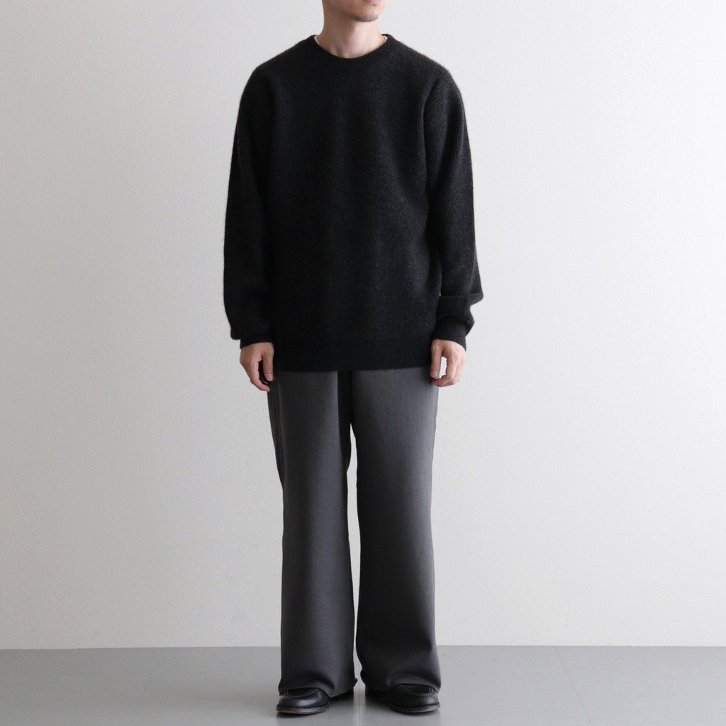 CASHMERE FOX CREW NECK #CHARCOAL [BN-25FM-053]
