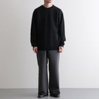CASHMERE FOX CREW NECK #CHARCOAL [BN-25FM-053]