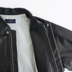 SHEEP LEATHER ZIP BZ #010 RED BLACK [16861 25004]