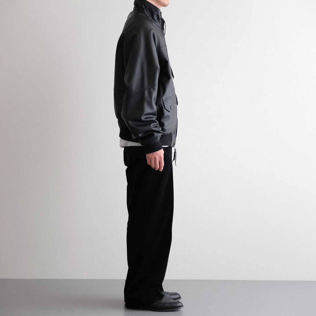 HIGH NECK BLOUSON #BLACK [SH-68-C-SHEEP-4]