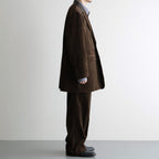 MIXED-WALE CORDUROY TAILORED JACKET #BROWN [26W-BIS-JK11]
