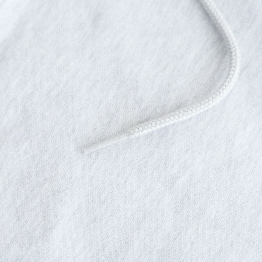 Thin-Sweat Hoodie Zip #HeatherWhite [bROOTS25S24S26]