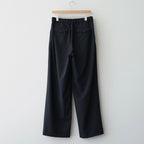 TRIPLE PLEATED WIDE TROUSERS #BLACK [A26A15PT03C]