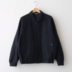 ROUND-COLLAR MOTORING JACKET #ONYX [252OJ-JK04]