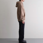 Thin-Sweat Hoodie Zip #HeatherBeige [bROOTS25S24S26]