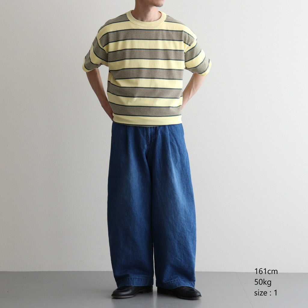 BORDER SS TOP #P.YELLOW x VIRIDIAN [PMAV-CS04]