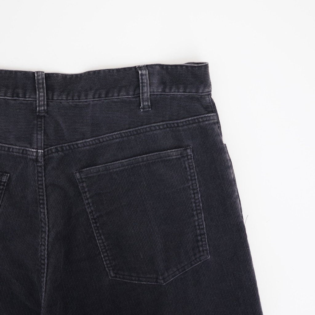 SULFUR-DYED BLEACHED CORDUROY PANTS #120 FADED NAVY [17062 40044]
