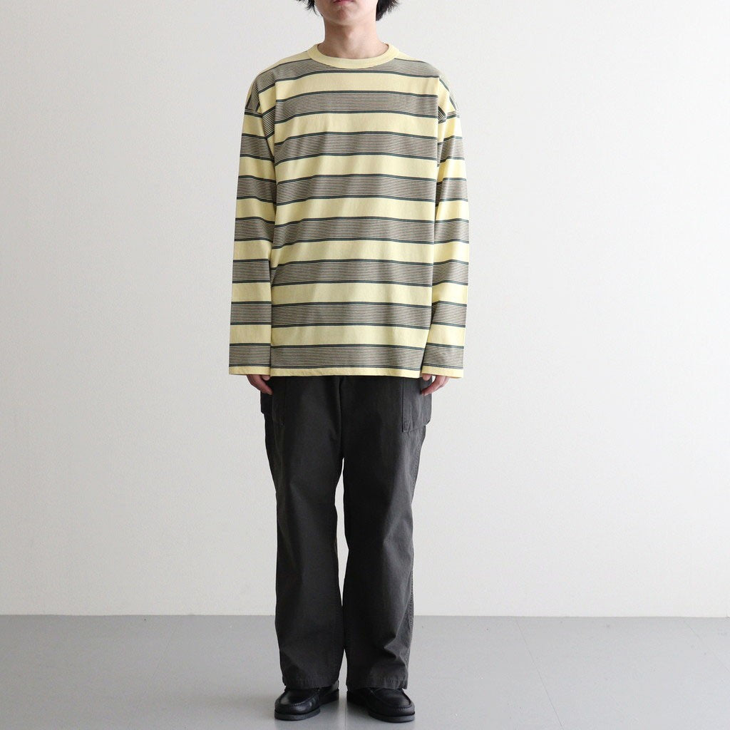 BORDER LS TOP #P.YELLOW x VIRIDIAN [PMAV-CL06]