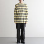 BORDER LS TOP #P.YELLOW x VIRIDIAN [PMAV-CL06]