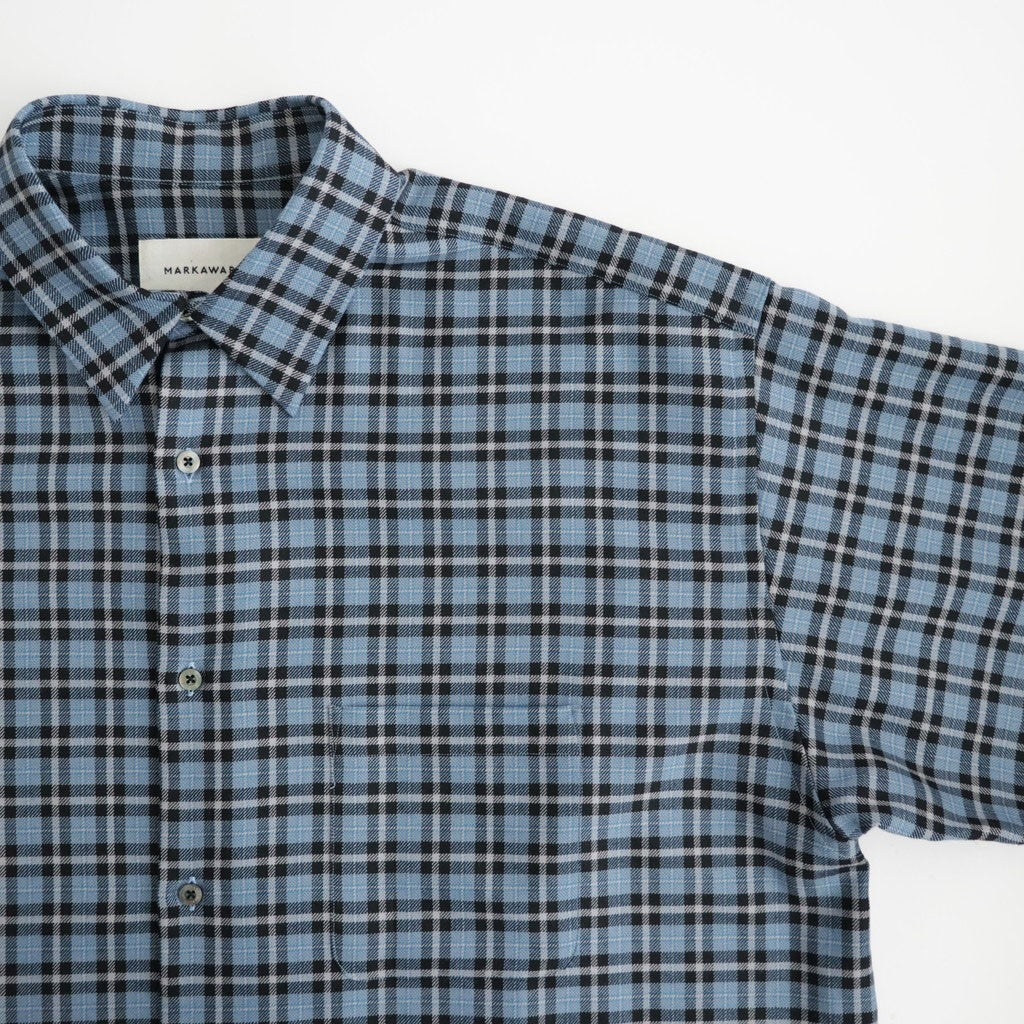 COMFORT FIT SHIRT #BLUE CHECK [A26C17SH02C]