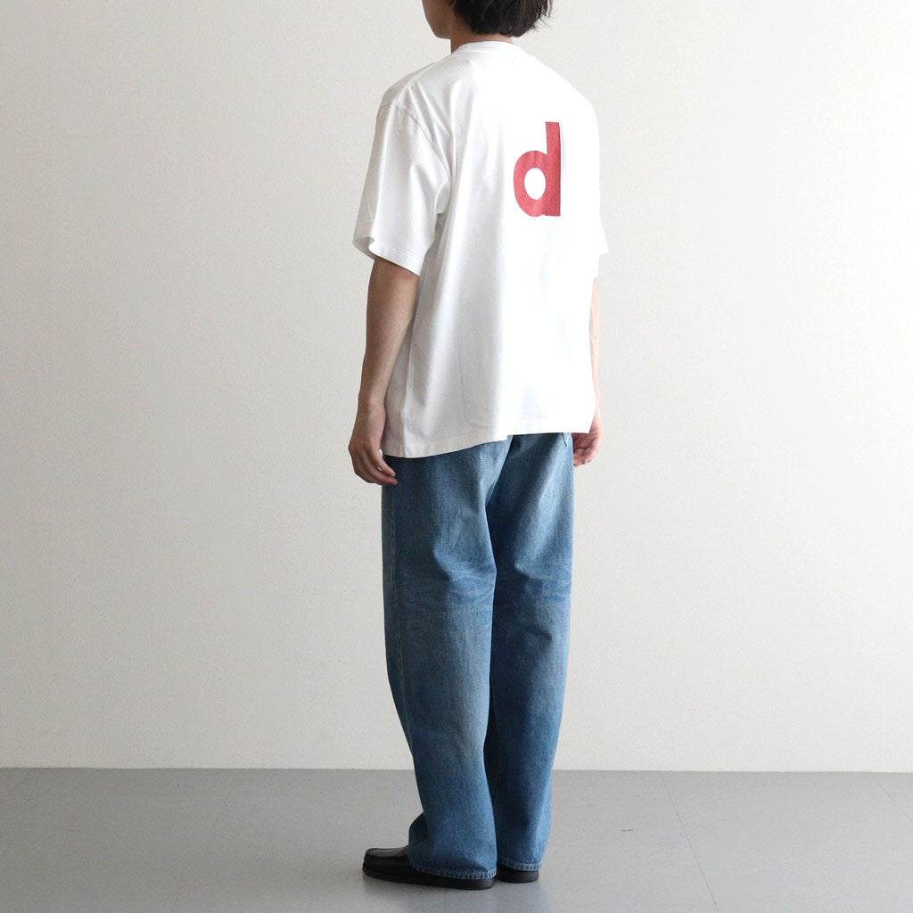 bd Print Tee WIDE #White×Red-PT [bROOTS25S34S26A]