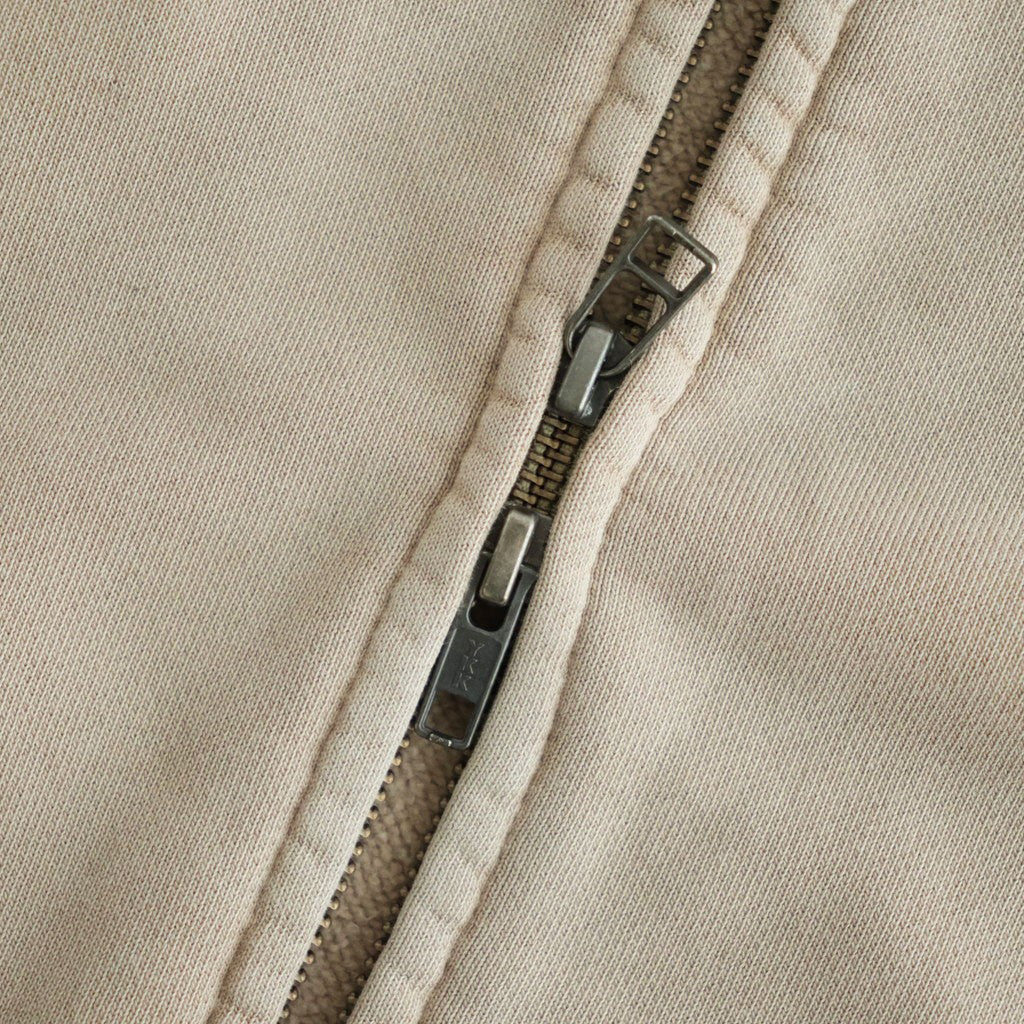 Garment Dyed Field Zip Up Hoodie #Beige [N26FH057]