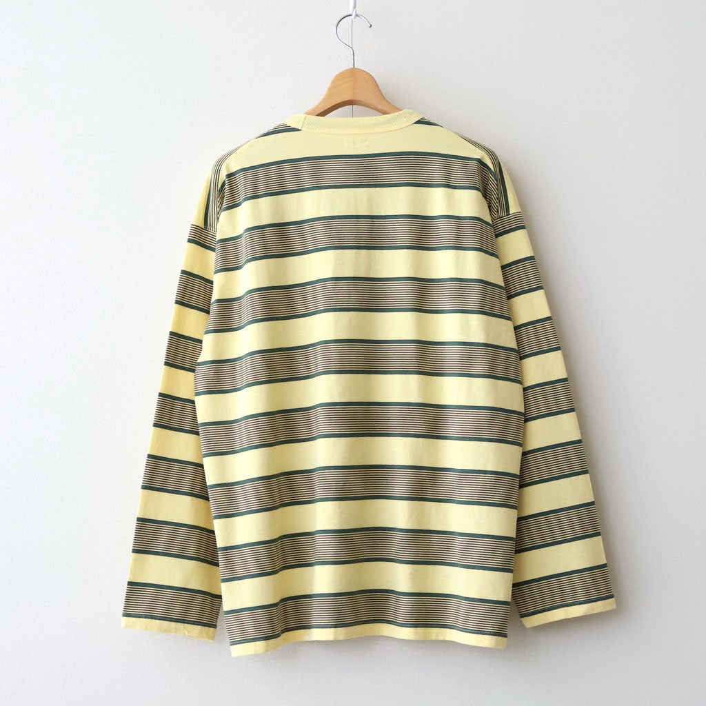 BORDER LS TOP #P.YELLOW x VIRIDIAN [PMAV-CL06]