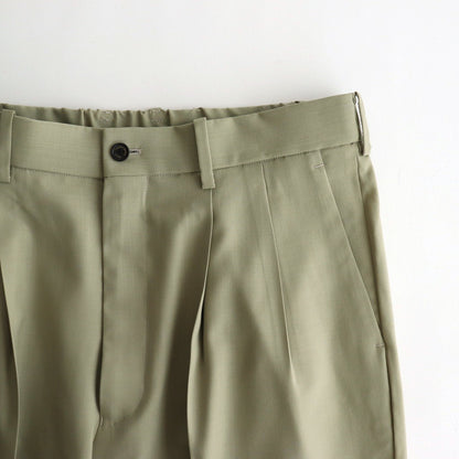 CLASSIC FIT DOUBLE PLEATED TROUSERS #BEIGE [A25A11PT01C]