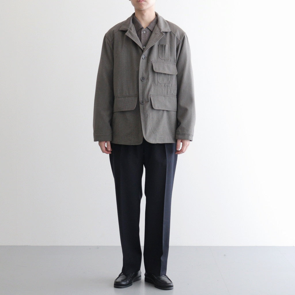 W/CA HUNTING JACKET #B.GRAY [PMAU-OT08]