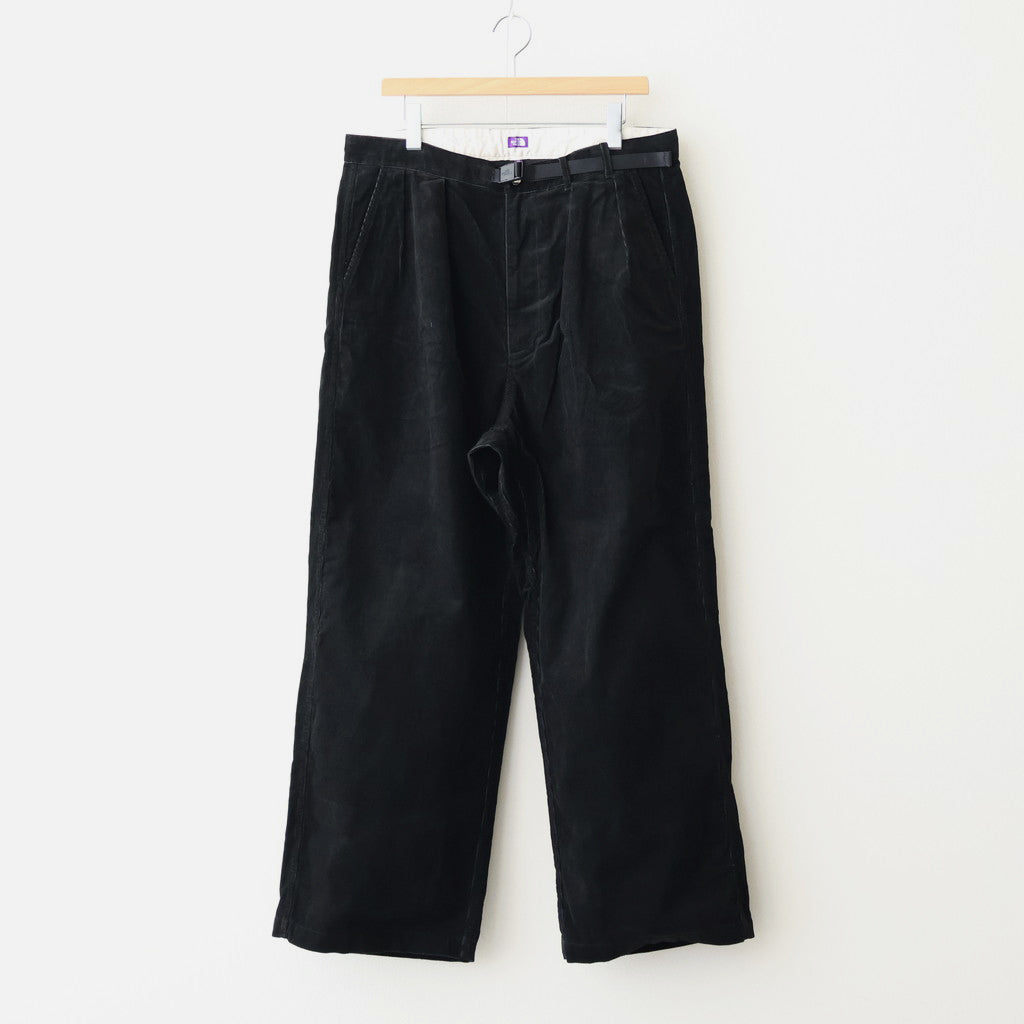 Corduroy Wide Straight Field Pants #Black [N25FC099]