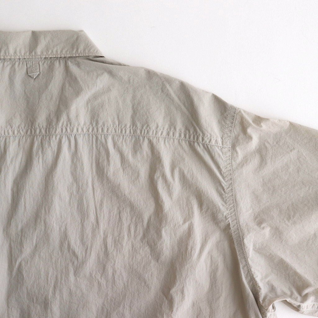 Nylon Taffeta Field S/S Shirt #Light Gray [N25SG055]