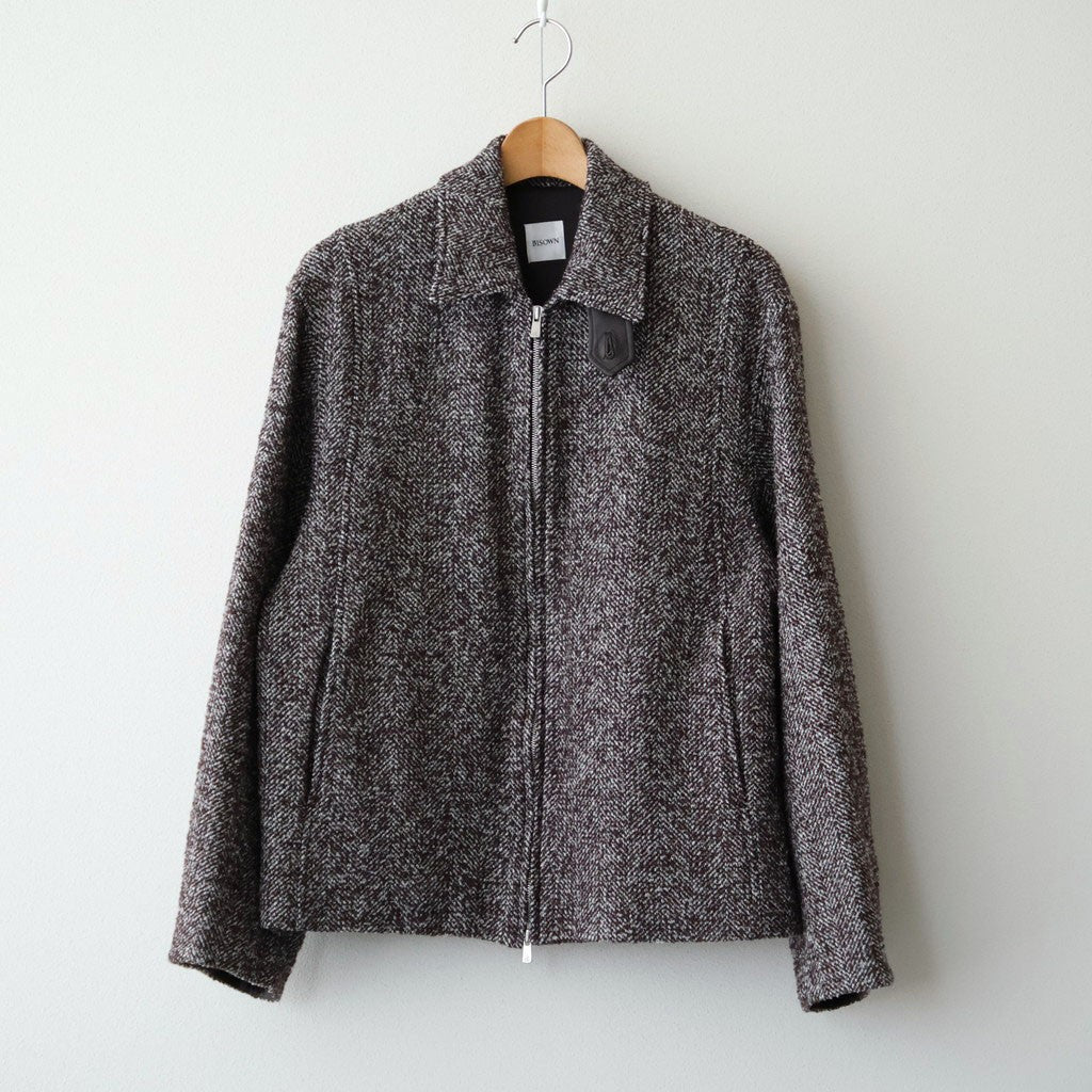 LOOP TWEED SEAM POCKET BLOUSON #HERRINGBONE LOOP TWEED [26W-BIS-JK26H]