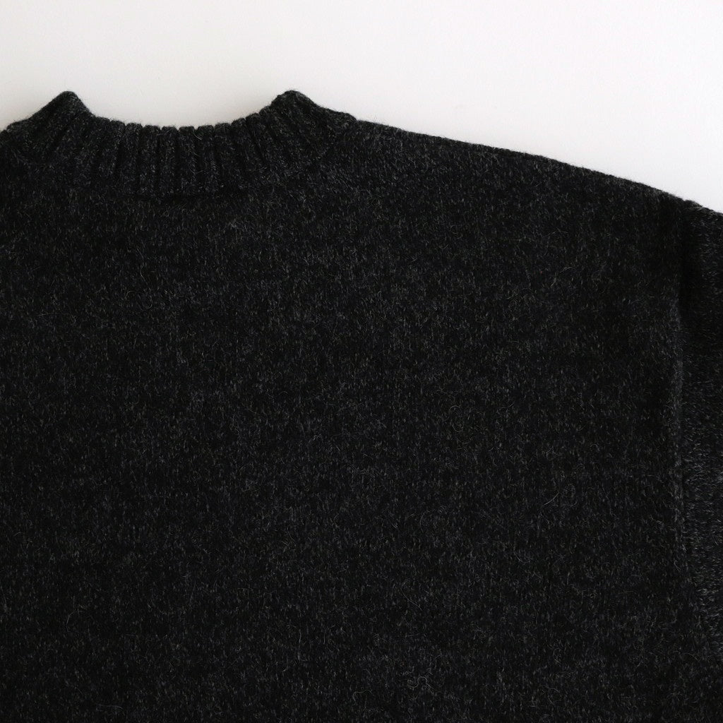 Yak felted sweat shirt #Charcoal×BLACK [NEP-AW2301]