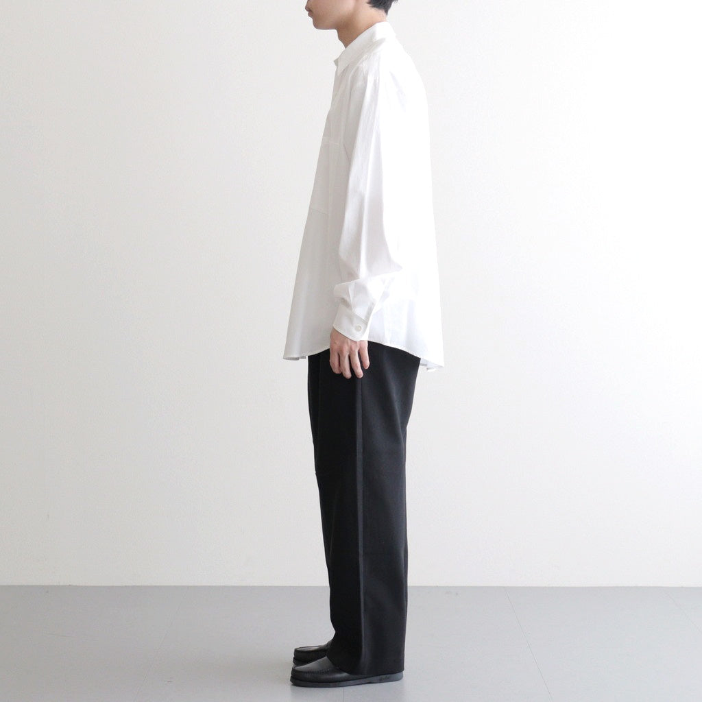 DOUBLE PLEATED EASY TROUSERS #BLACK [A26A93PT02C]