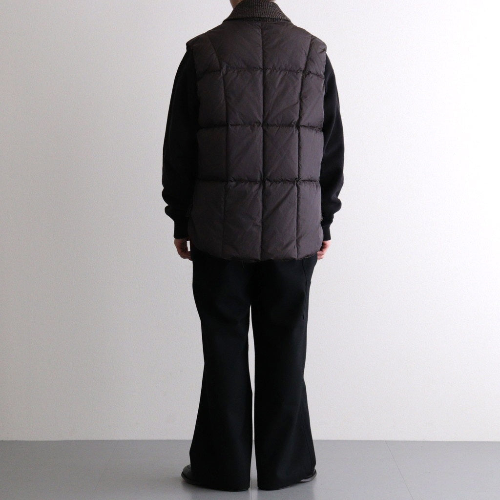 HIGH-COUNT SILK PUFF VEST #WHISKY [252OJ-VT02]