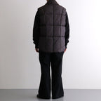 HIGH-COUNT SILK PUFF VEST #WHISKY [252OJ-VT02]