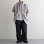 Regular Collar Wind S/S Shirt #Gray [S26SG088]