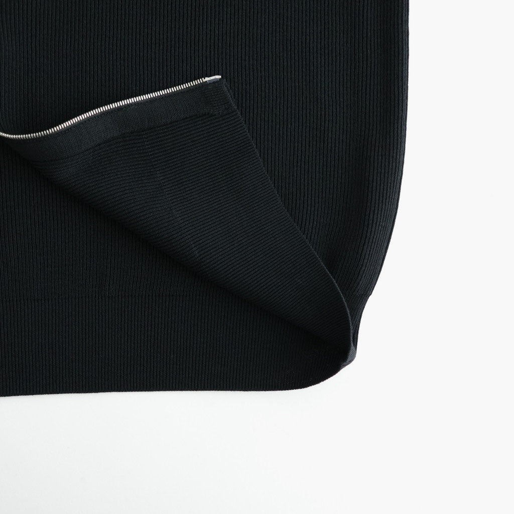 HARD TWIST WOOLRIB DRIVERS KNIT #BLACK [BN-26FM-033]