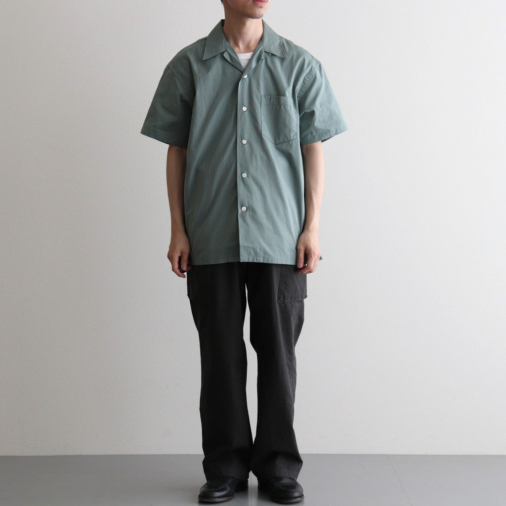BACK GATHERING SS SHIRT #SAGE GREEN [PMAV-SS04]