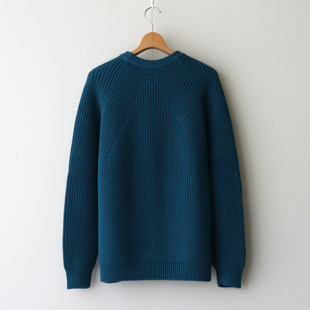 SIGNATURE CREW NECK #BLUE [BN-24FM-037]