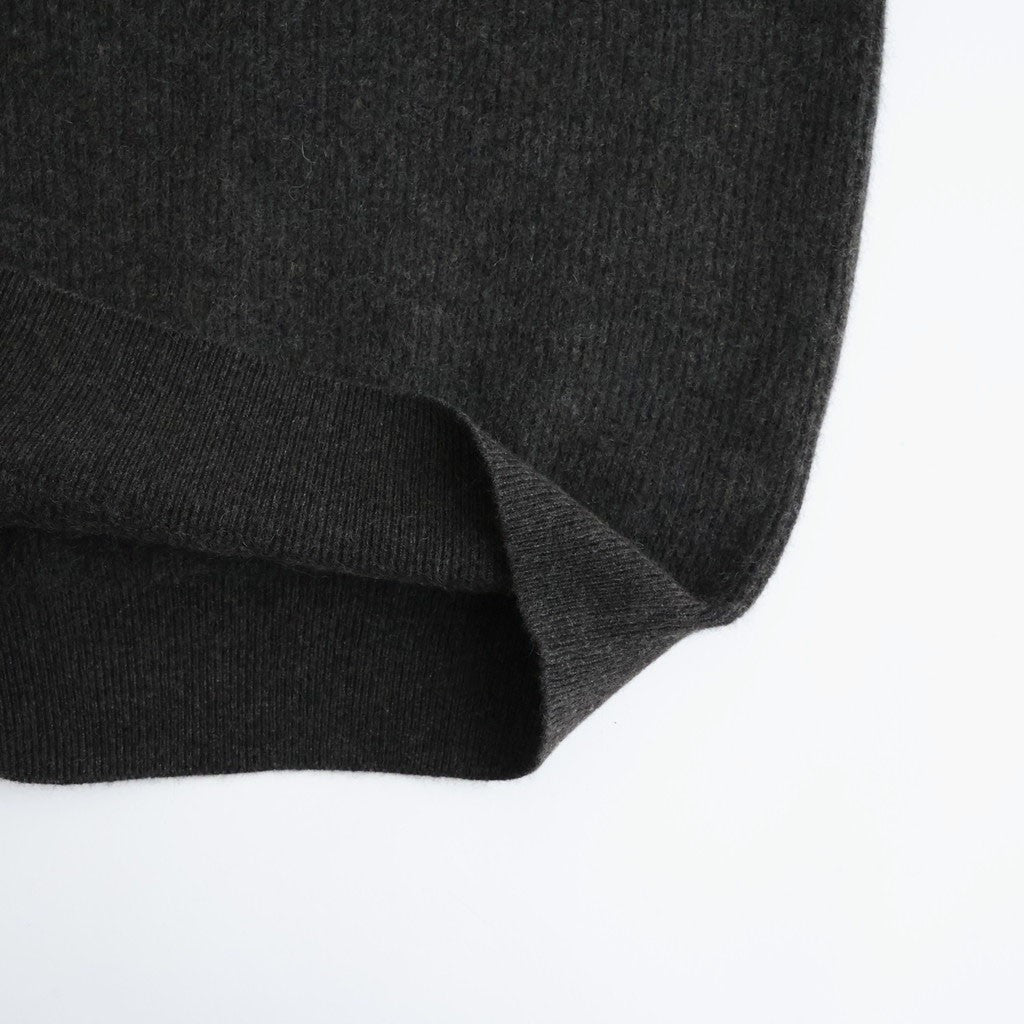 CASHMERE FOX POLO #CHARCOAL [BN-26FM-061]