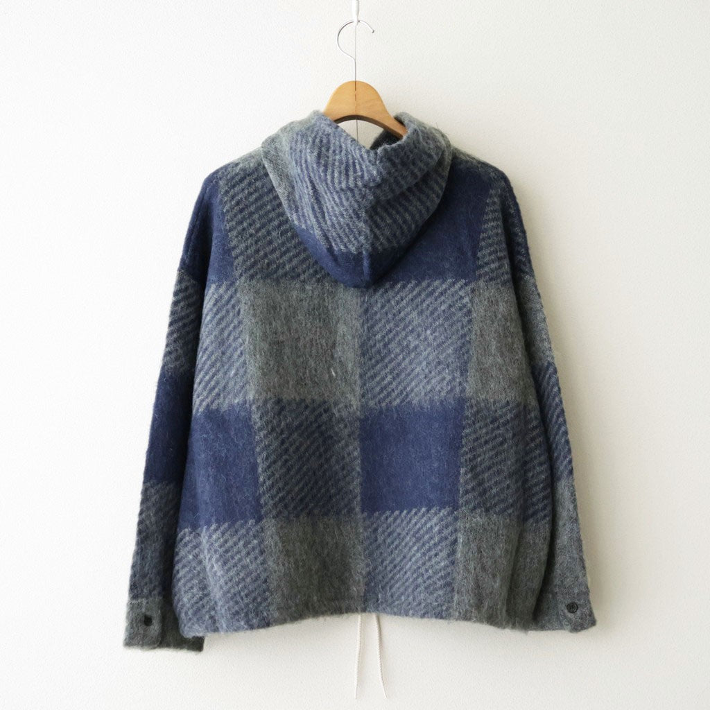 OOAL Mohair Hooded Jacket #Blue [S26FA031]