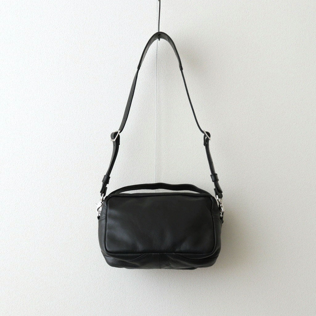 SQUARE SHOULDER BAG #BLACK [BG-45-COW-5]