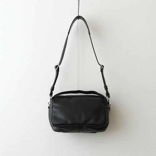 SQUARE SHOULDER BAG #BLACK [BG-45-COW-5]