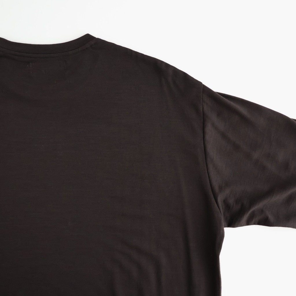 CREW NECK L/S TEE #DARK BROWN [M26C15CS03C]