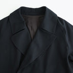 Wool Gabardine Trench Coat #BlackNavy [BHS25F006]