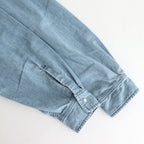 Regular Collar Light Denim Shirt #Indigo Bleach [S25SG087]