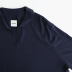 SILK COTTON SKIPPER KNIT #NAVY [26S-BIS-KN66]