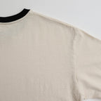 Co/Silk Nep Ringer Tee #Ivory-BODY×Black [BHS25S039]