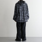 FLAT FRONT WIDE TROUSERS #CHARCOAL [A26C07PT03C]