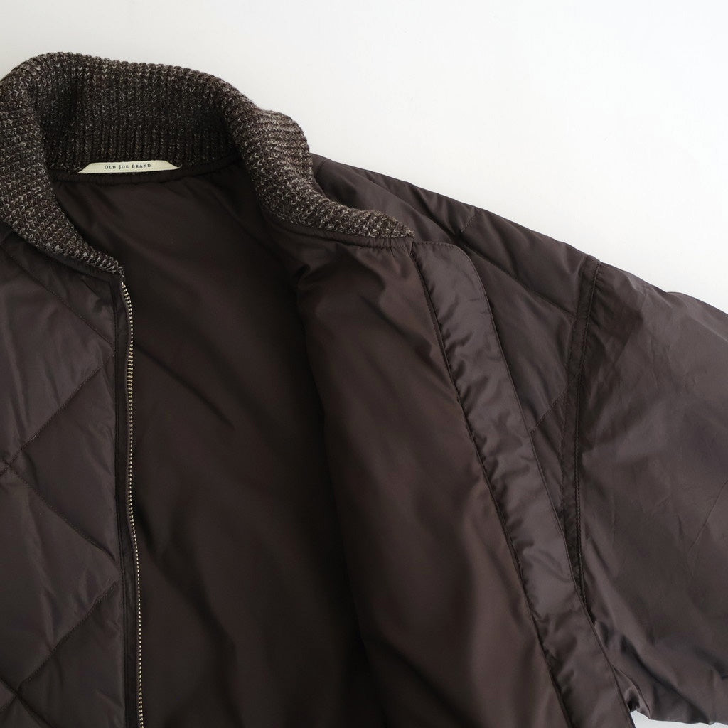 HIGH-COUNT SILK MITTEN PUFF JACKET #WHISKY [252OJ-JK13]