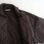 HIGH-COUNT SILK MITTEN PUFF JACKET #WHISKY [252OJ-JK13]