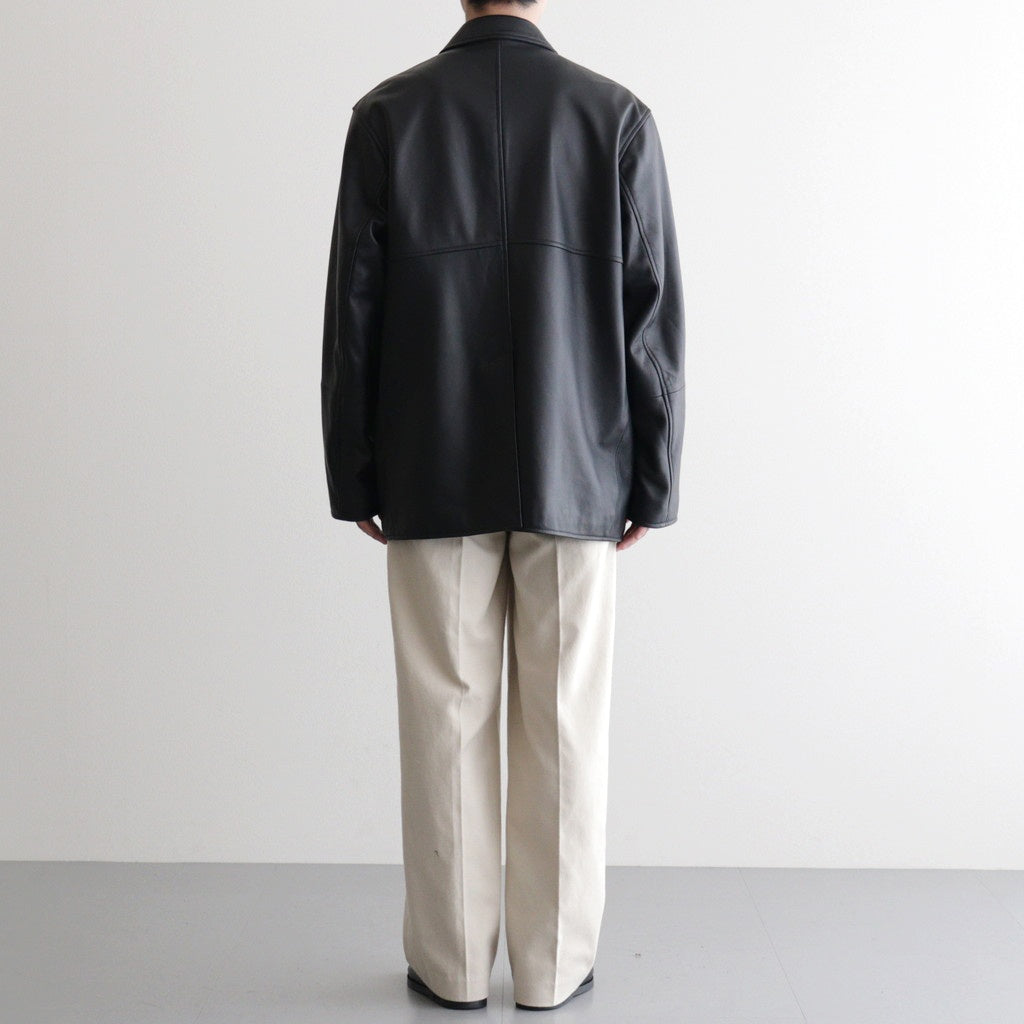 DOUBLE BREASTED JKT #BLACK [SH-62-C-SHEEP-4]