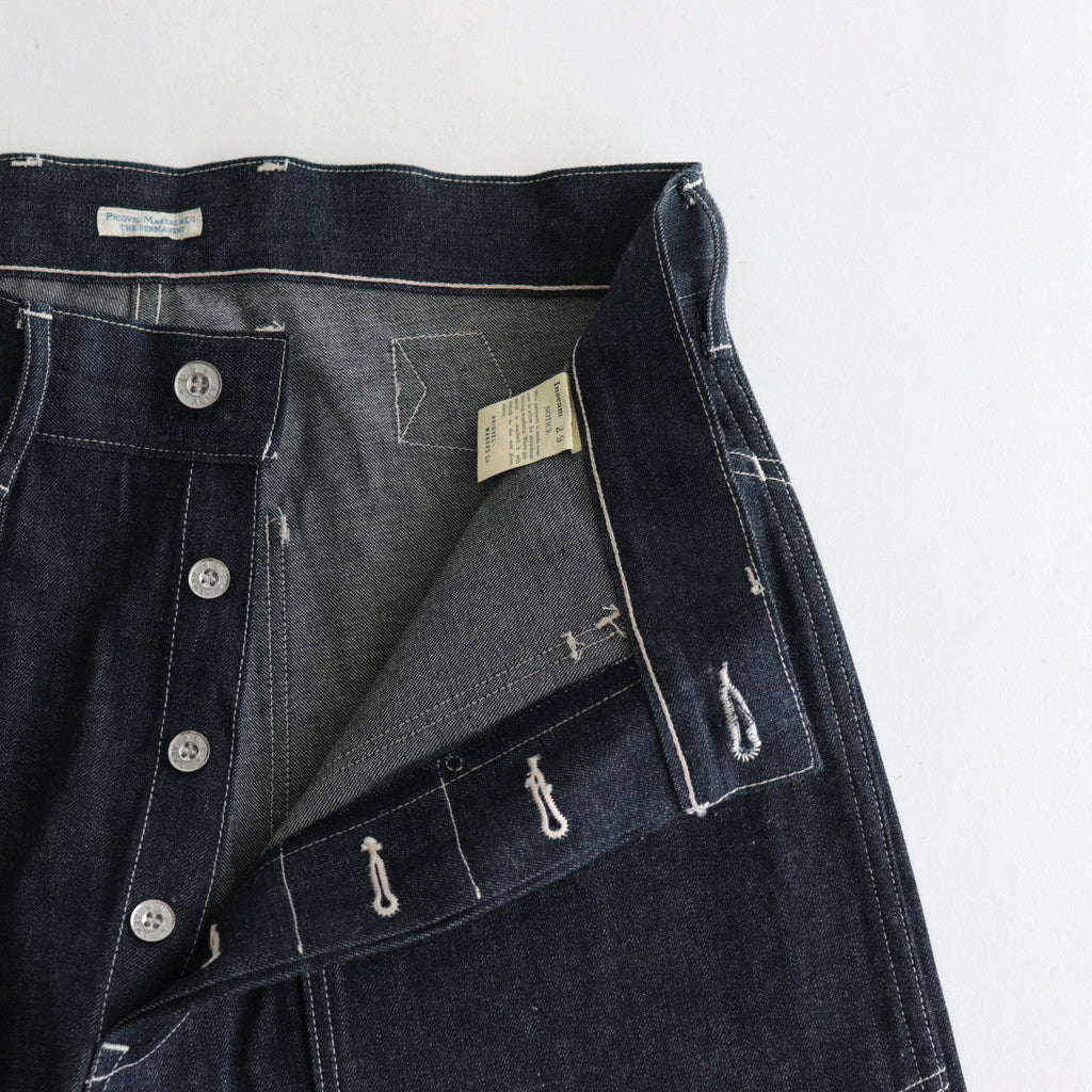 MIL DENIM FATIGUE TROUSERS #INDIGO [PM-PTM35]