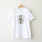 SHORT SLEEVE PRINT-T "swing by" #WHITE [DNA25T02]