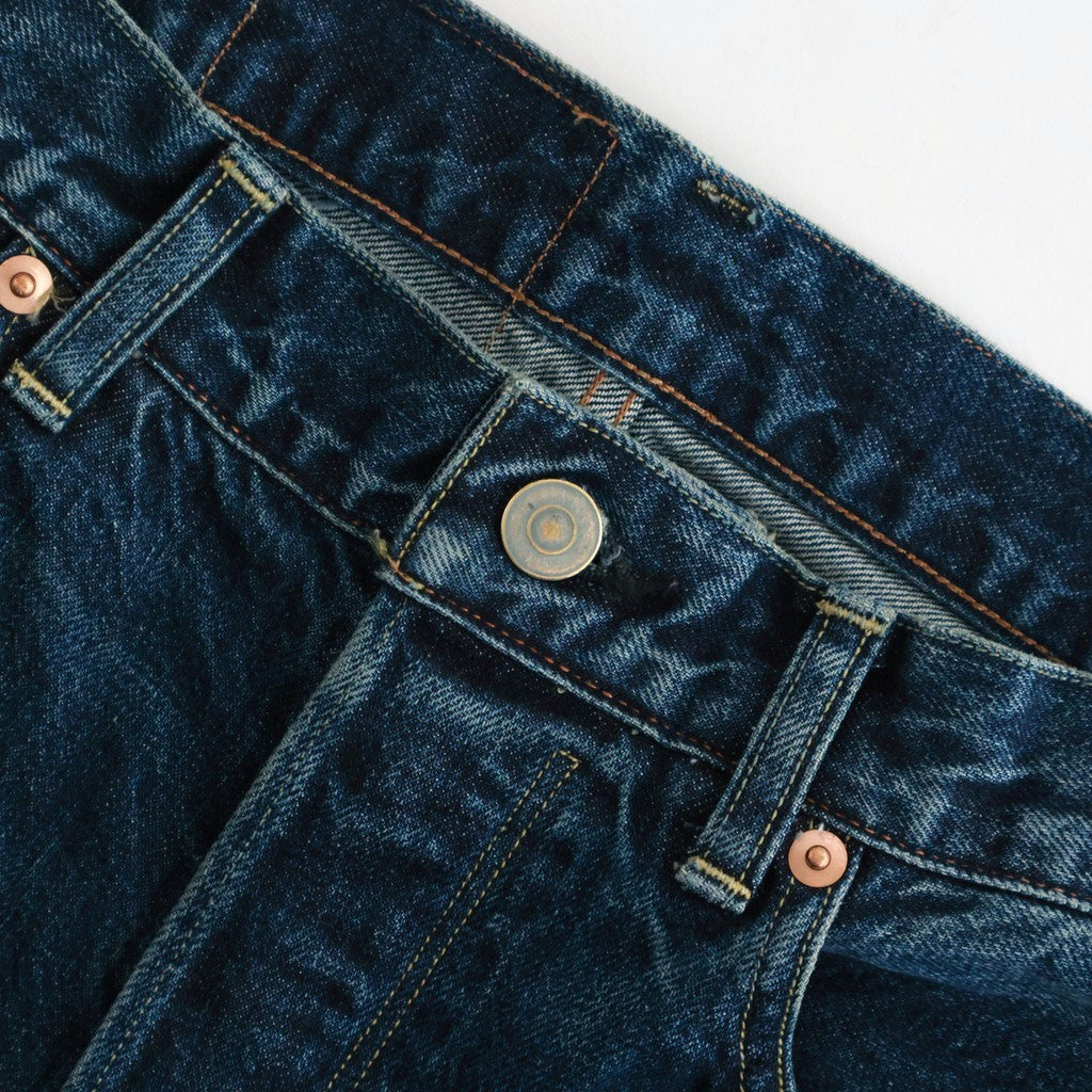 13.5oz Denim Pants Narrow #USED-Indigo [bROOTS24F10S26USD]