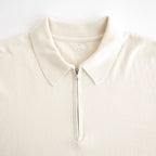 Co/Silk Nep Harf-zip P/O #Ivory [BHS25S037F26]