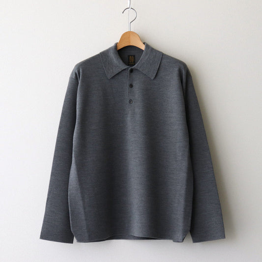 32G SMOOTH WOOL POLO #GRAY [BN-24FM-024]